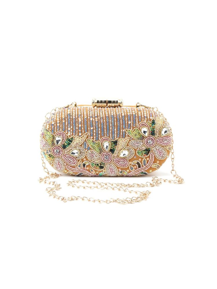 Odette Mustard Yellow Graceful Clutch-picture-24