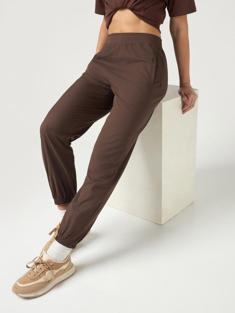 Technosport Women Printed Slim Fit Sports Joggers - Brown-picture-12