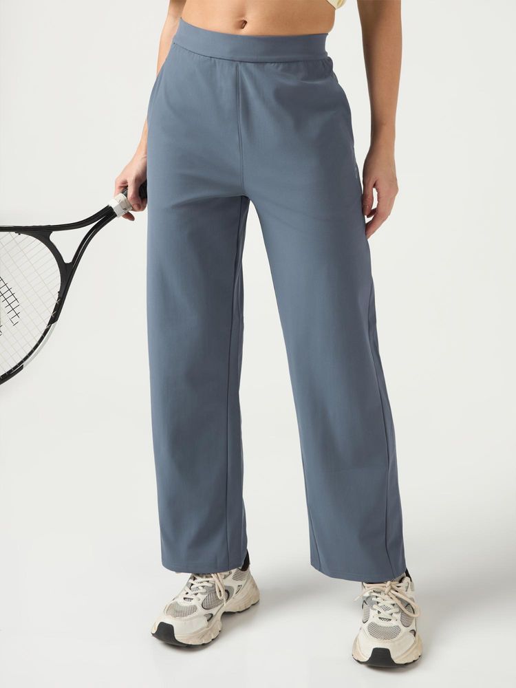 Technosport Women Straight Fit Trackpant - Blue-image-5