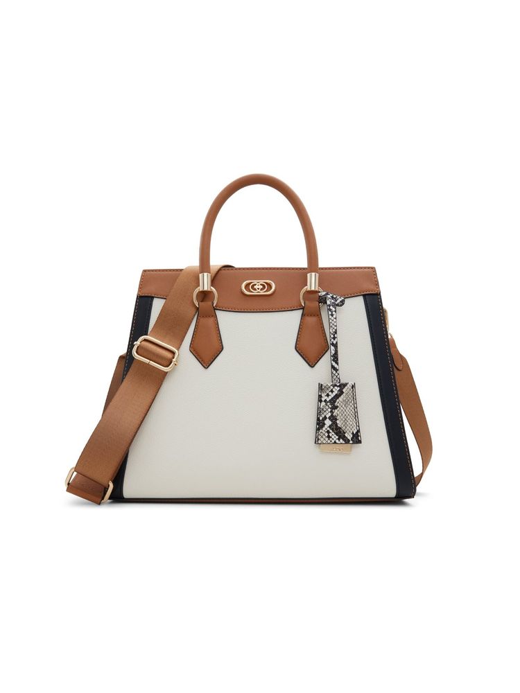 Aldo Chenoa Womens Beige Satchel Bag (M)-picture-10
