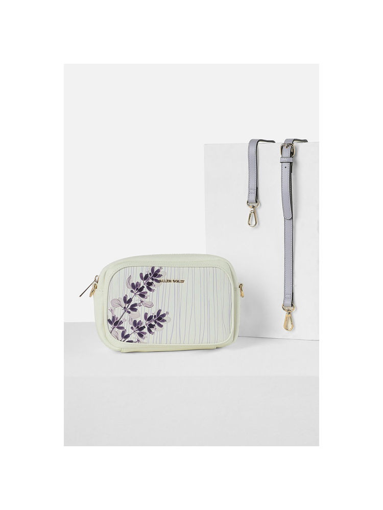 Allen Solly Women Off White Casual Sling Bag with Detachable Strap-picture-28