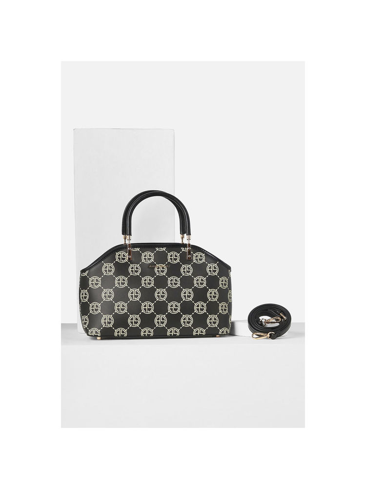 Allen Solly Women Black Casual Handbag with Detachable Strap-picture-14