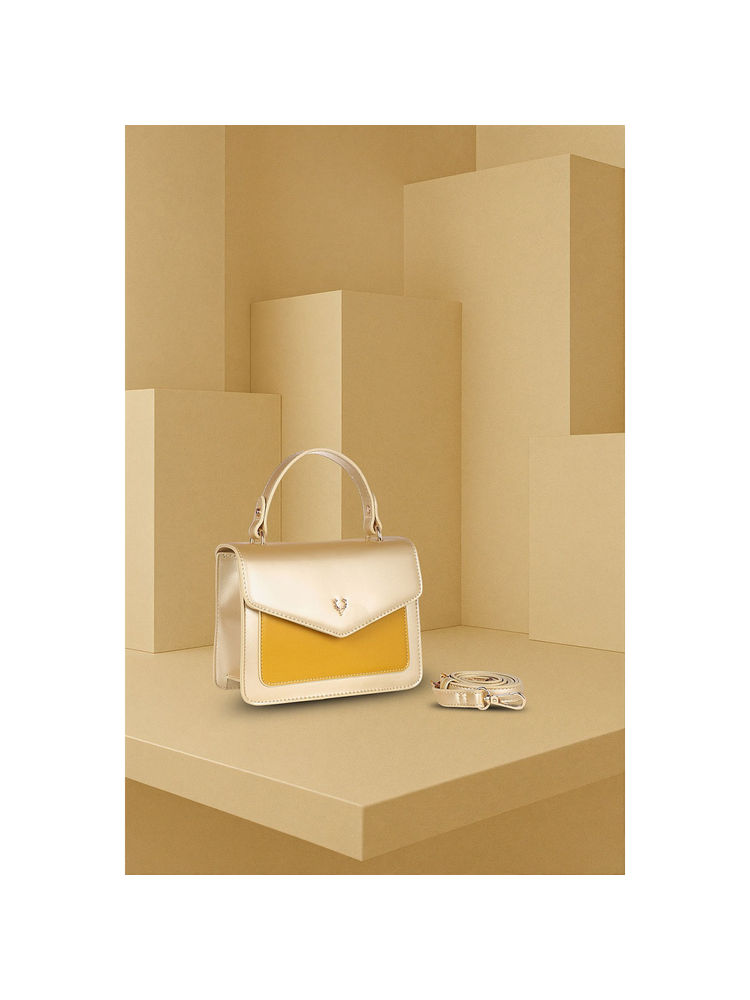 Allen Solly Women Yellow Casual Sling Bag with Detachable Strap-picture-25