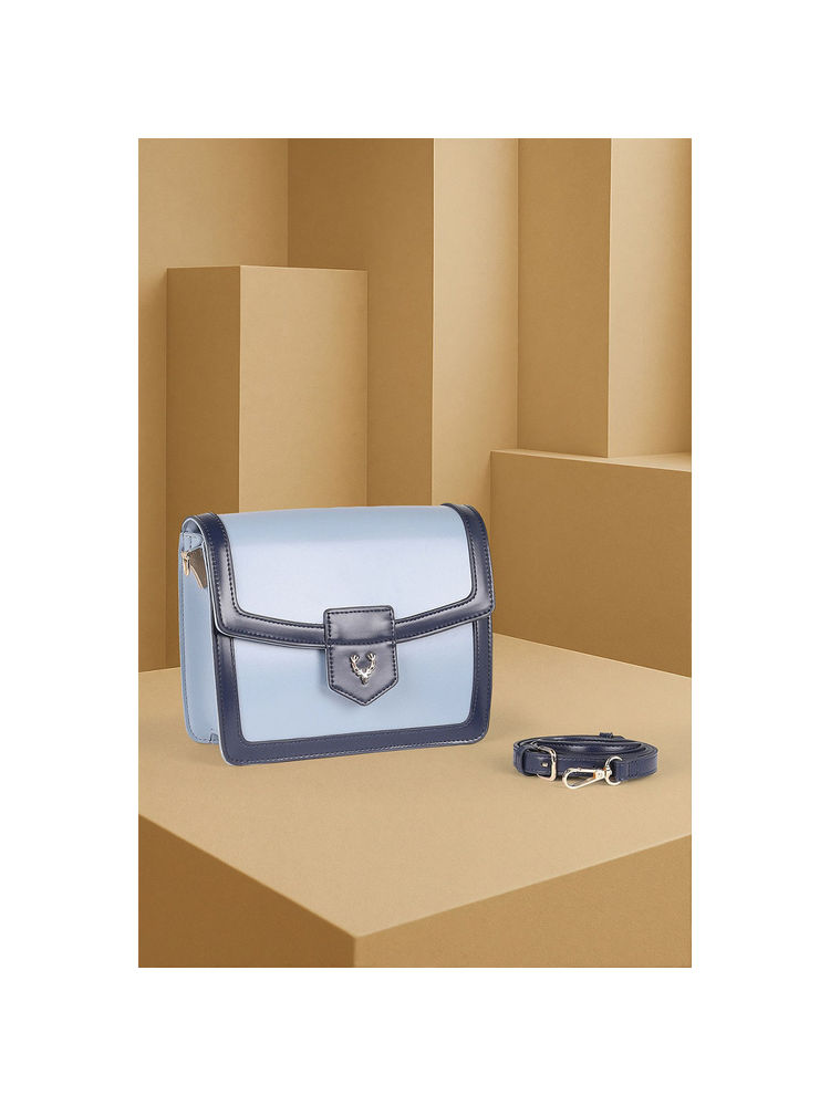 Allen Solly Women Light Blue Casual Sling Bag with Detachable Strap-picture-24