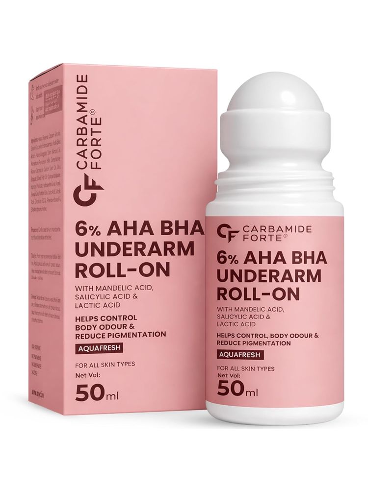 Carbamide Forte 6% AHA BHA Underarm Roll On with Mandelic, Salicylic & Lactic Acid For Women & Men-picture-25