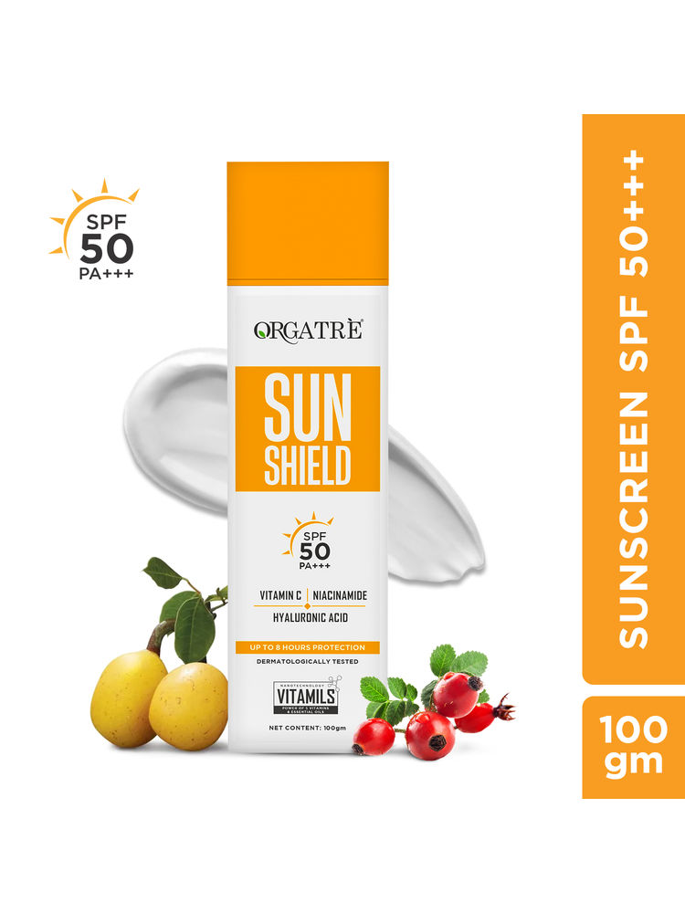 Orgatre Tinted Sunscreen SPF 50 PA+++ With Vit C, Niacinamide & Hyaluronic Acid, UVA/UVB Protection-image-42