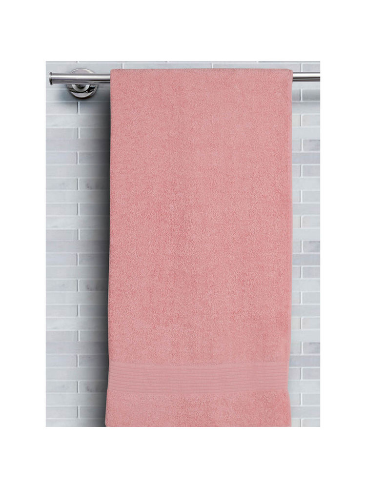 Maspar Cotton Solid Medium Bath Towel Pink-picture-14