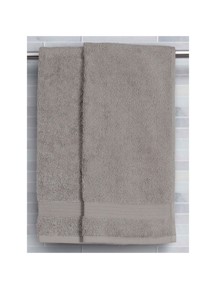 Maspar Cotton Solid Hand Towel Grey (Pack Of 2)-picture-23