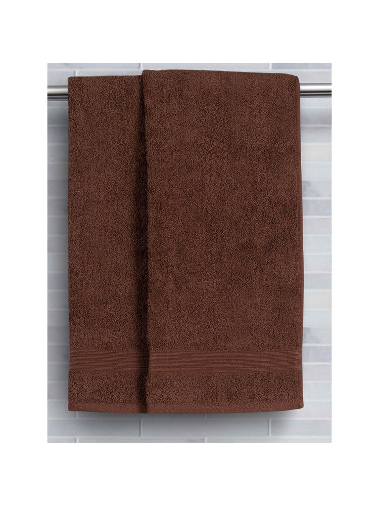 Maspar Cotton Solid Hand Towel Brown (Pack Of 2)-picture-22