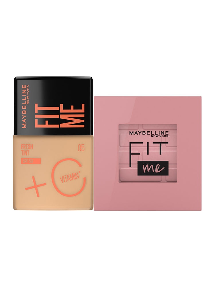 Maybelline New York Blush & Tint Look-Fit Me Mono Blush 40 Proud + Tint Shade 05
