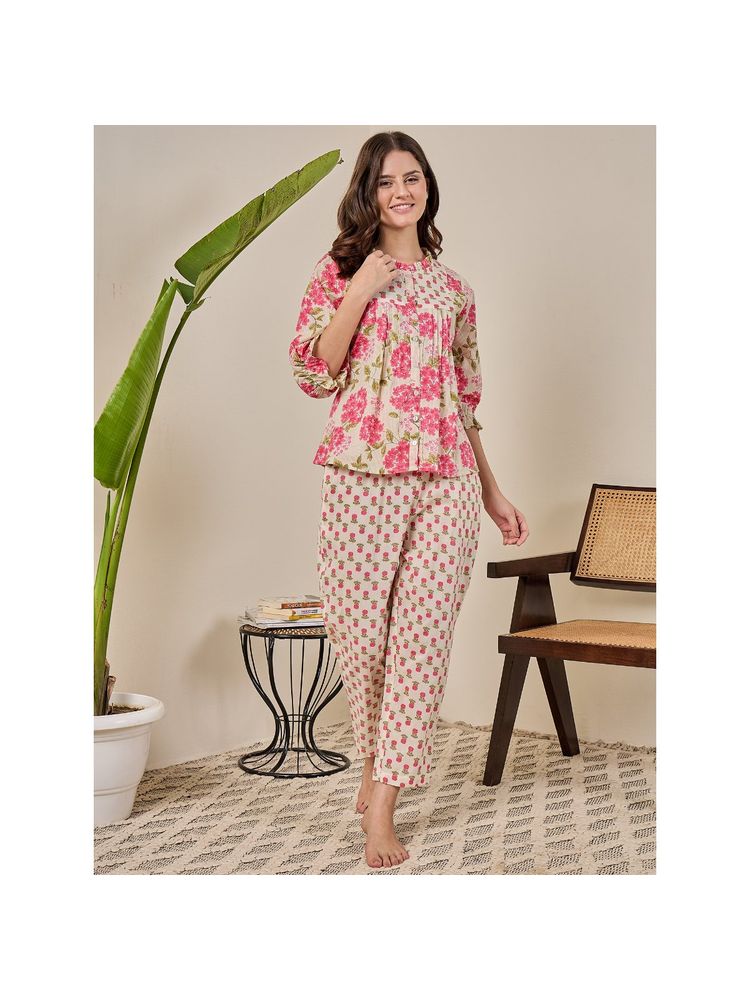 July Nightwear Cotton Pink Short Kurti & Pyjama-Wpc830 (Set of 2)-picture-23