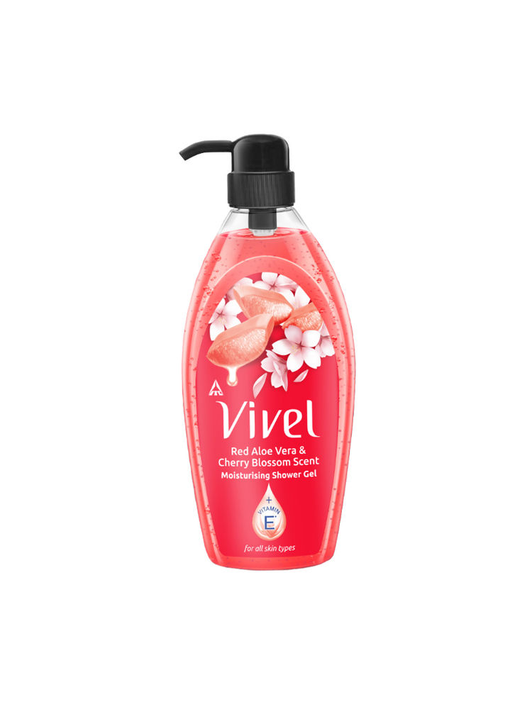 Vivel Red Aloe Vera & Cherry Blossom Scent Moisturizing Shower Gel-image-4