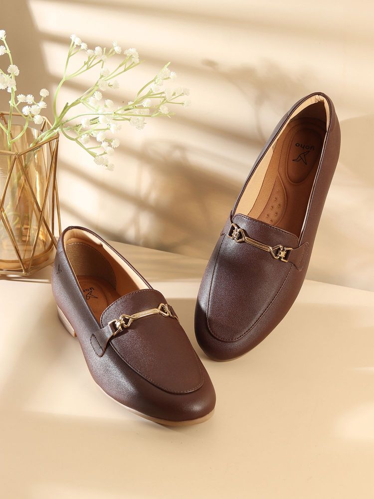 Yoho Women Brown Bliss 006 Loafers-image-10