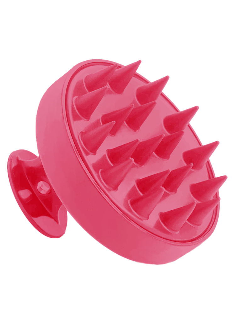 Stasia Street Silicone Hair Shampoo Brush And Scalp Massager - Bubblegum Pink-picture-12