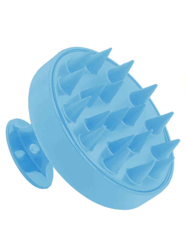 Stasia Street Silicone Hair Shampoo Brush And Scalp Massager - Blue-picture-23