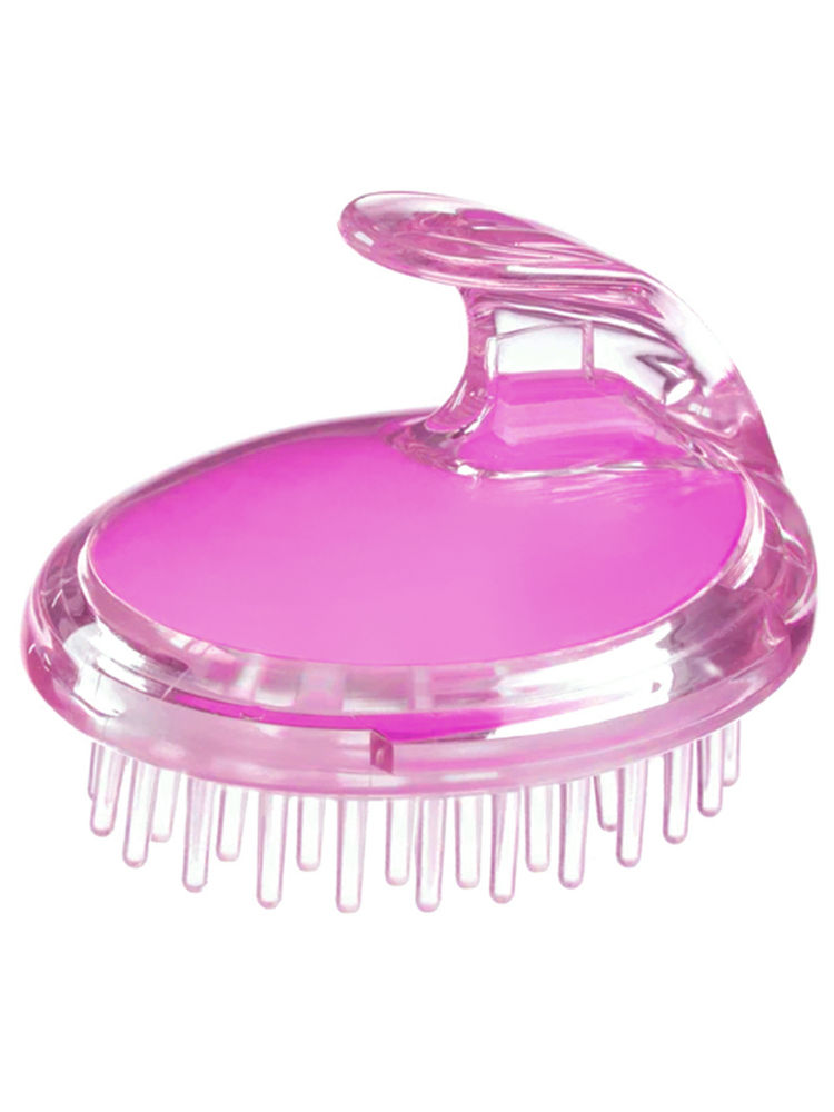 Stasia Street Fuschia Fun Pink Hair Scalp Massager And Shampoo Brush