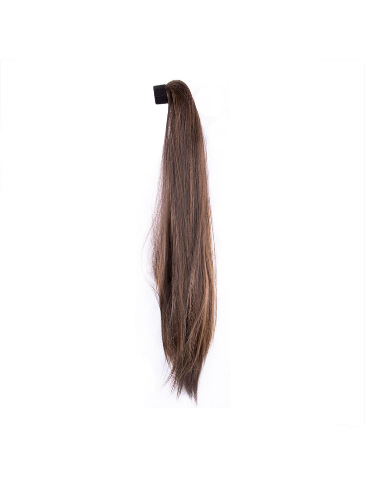 Stasia Street Clip-In 20 Inch Straight Mix Brown Ponytail
