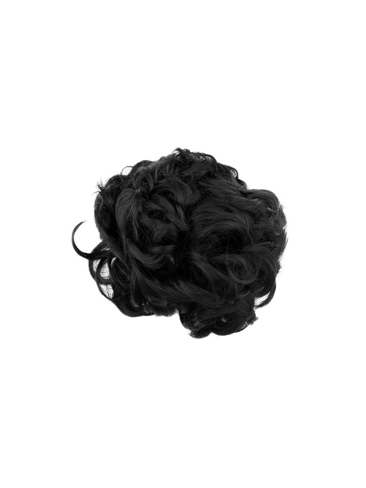 Stasia Street Natural Black Messy Bun