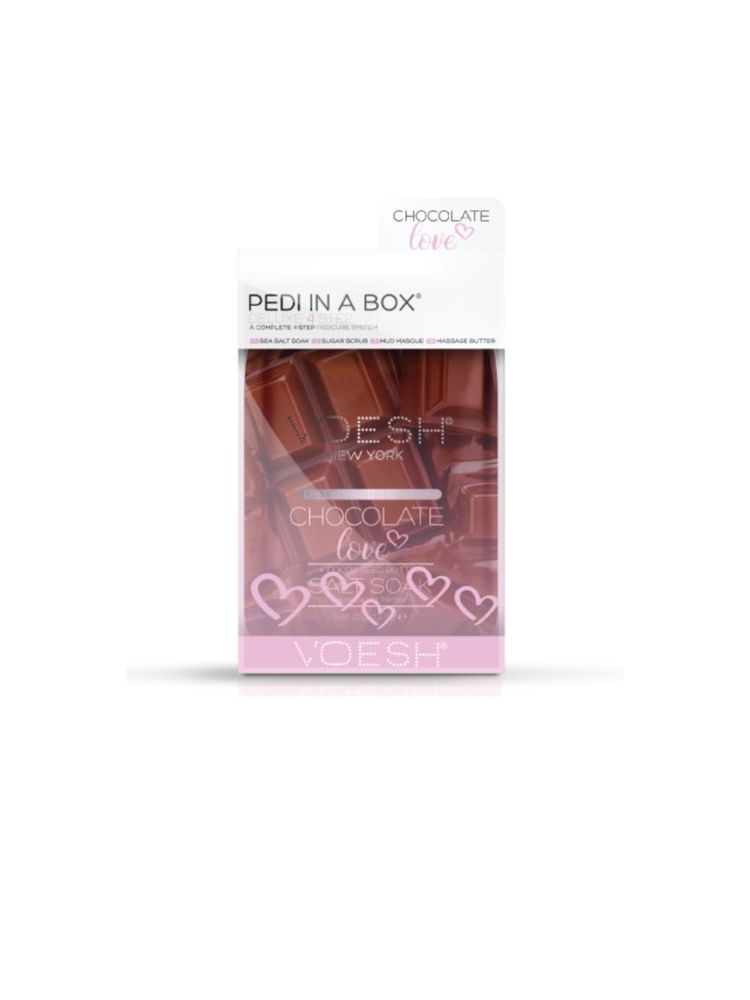 VOESH Deluxe Pedicure In A Box (4 Step) - Chocolate Love