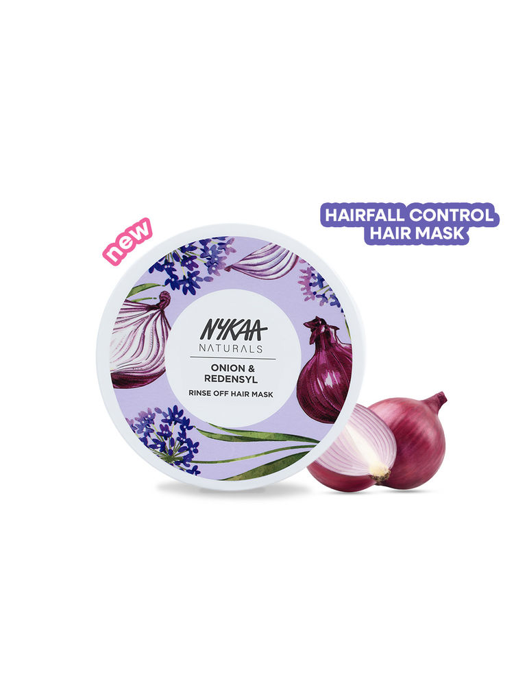 Nykaa Naturals Onion & Redensyl Rinse Off Hair Mask for Hair Fall Control