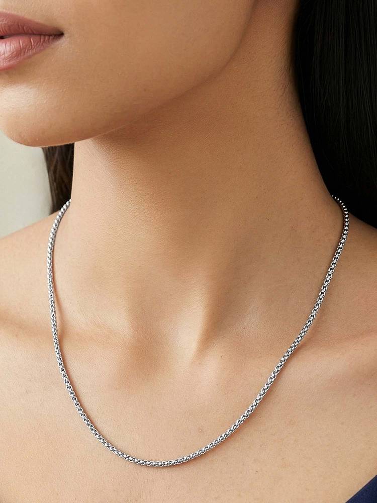 GIVA 925 Silver Belcher Chain-picture-13