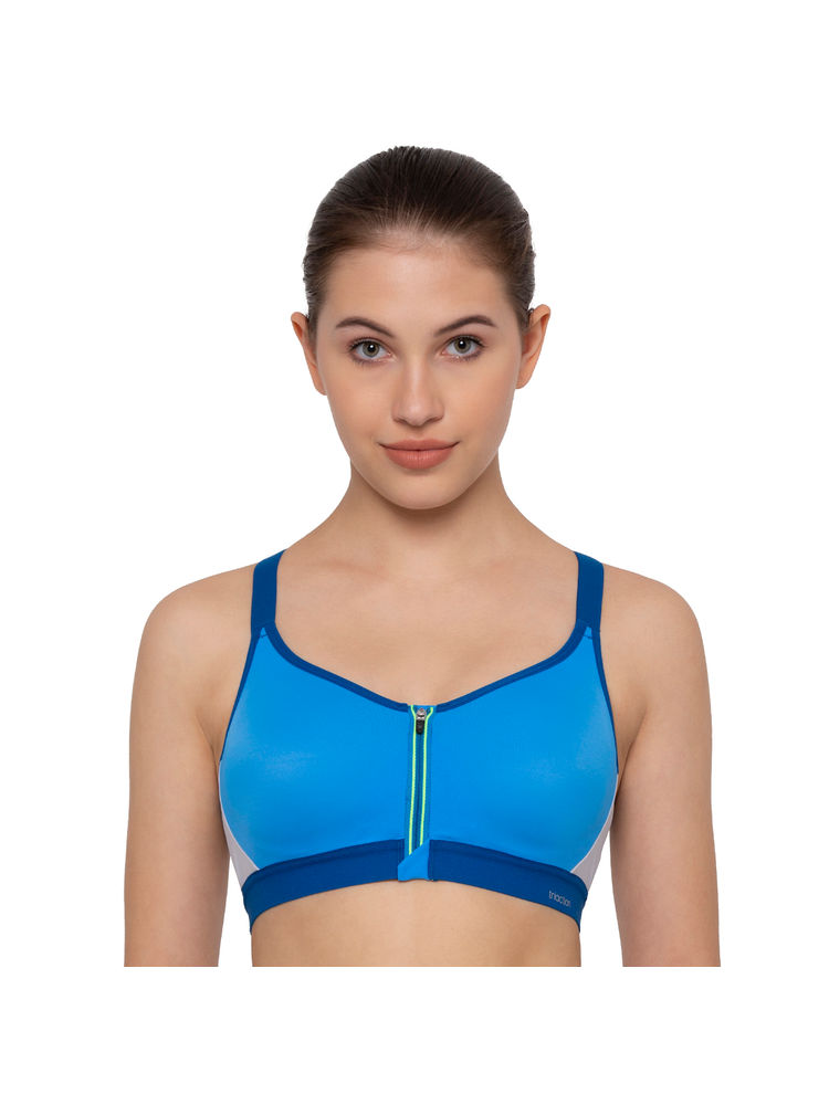 Triumph Triaction 125 Padded Wireless Extreme Bounce Control Sports Bra - Blue-picture-38