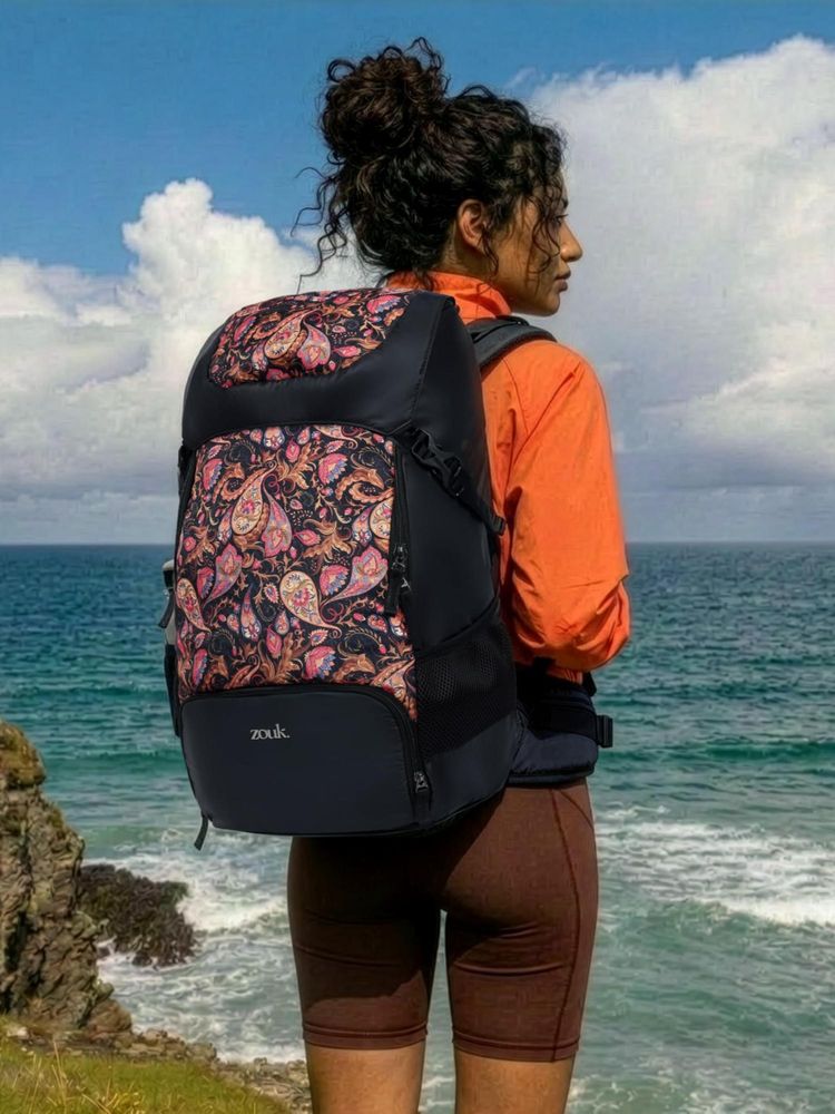 Zouk Paisley Print Aarohi Backpack (L)-picture-18