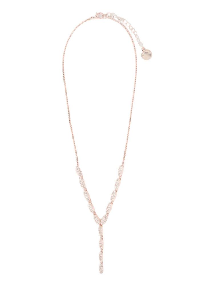 Forever New Polly Pave Stone Drop Necklace-image-40