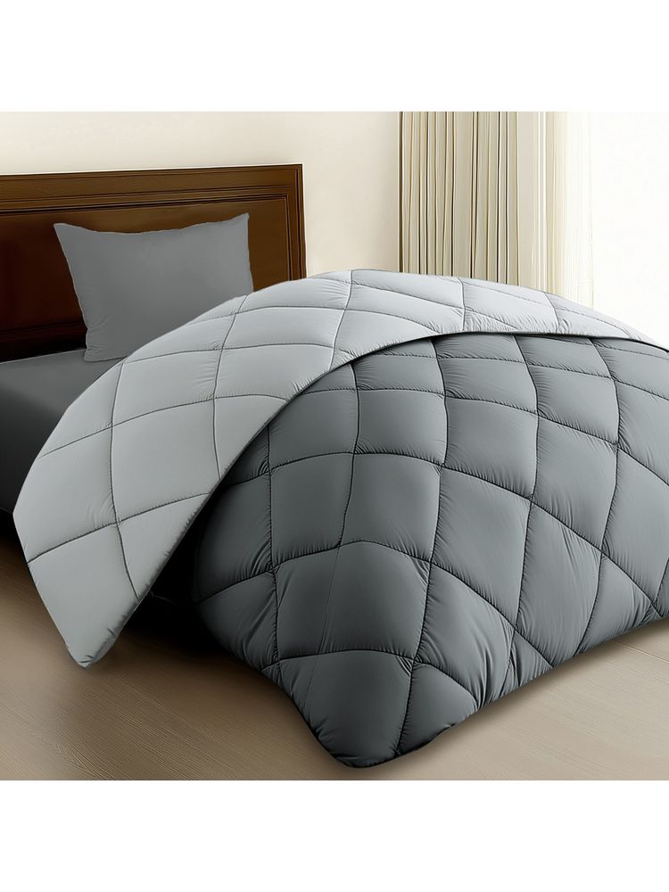 Story@Home Solid Single Comforter For Ac Room Grey-image-48