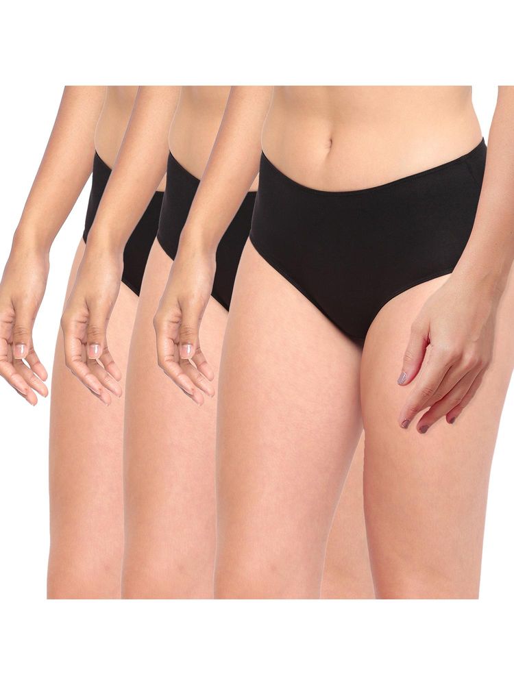 La Intimo Tease 2 Please Hipster/ Full Brief - Black (Pack of 3)-image-15