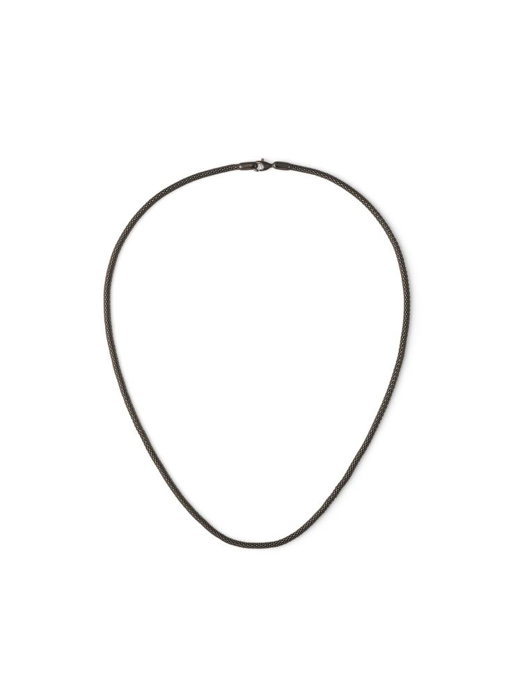 Daniel Wellington Unisex Tide Mesh Anthracite Grey Metal Necklace-picture-20