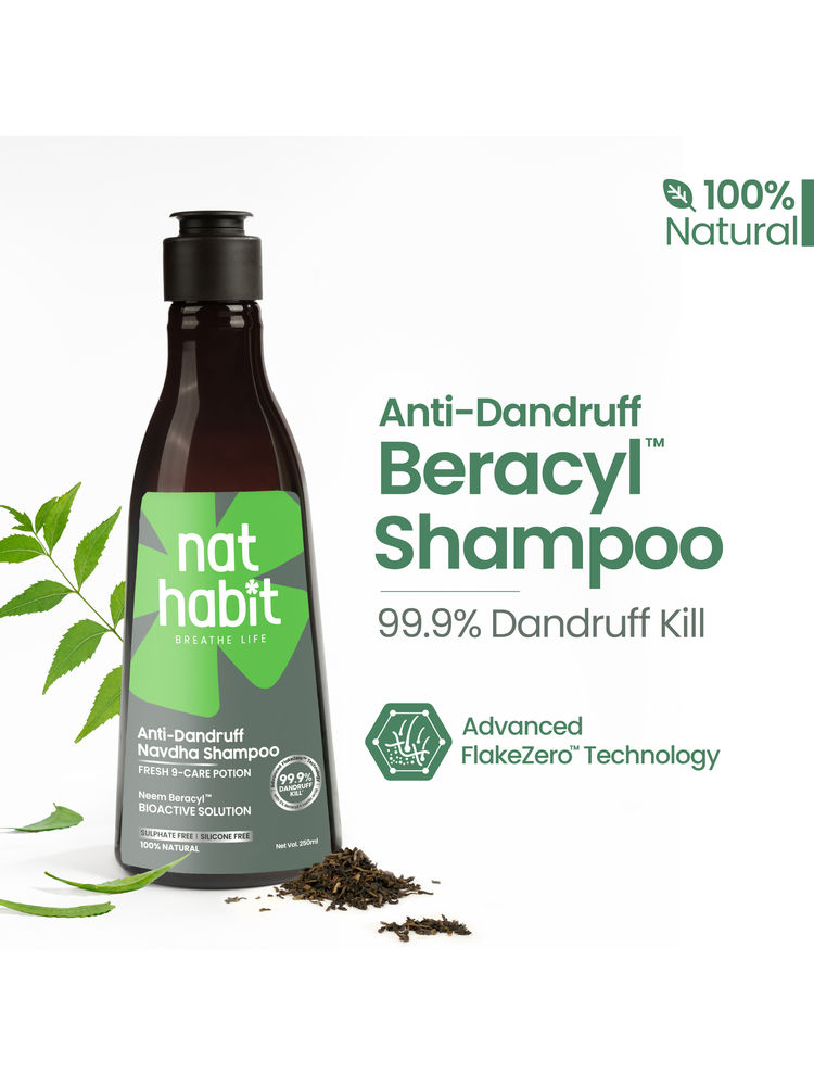 Nat Habit Anti-Dandruff Neem Beracyl Navdha Shampoo-picture-15