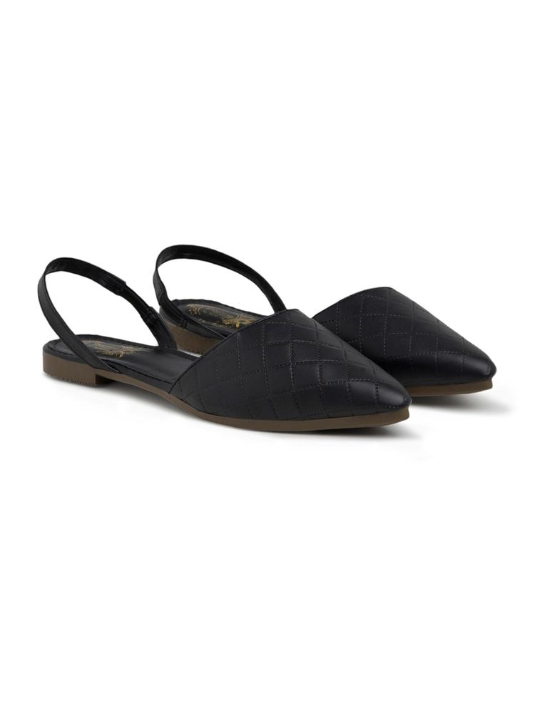 Shoetopia Women Black Sandals-image-14