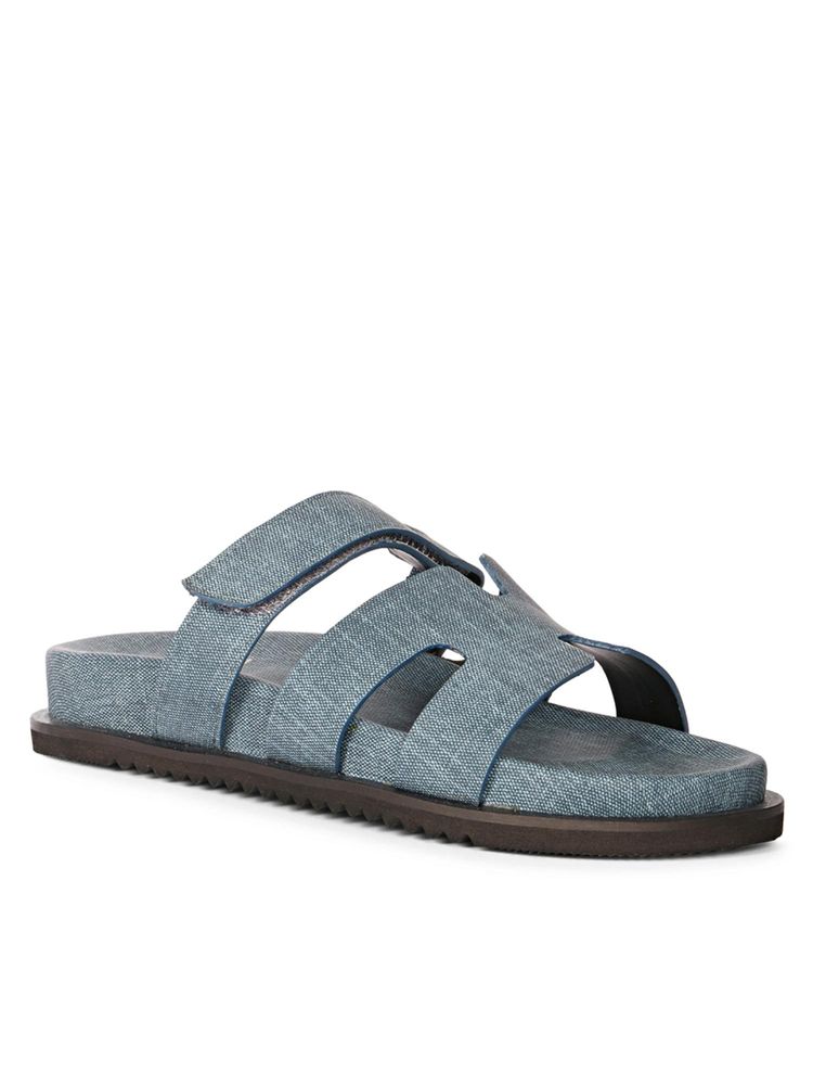 Saint G x Viviblu Blue Leather Sandals for Women-image-11