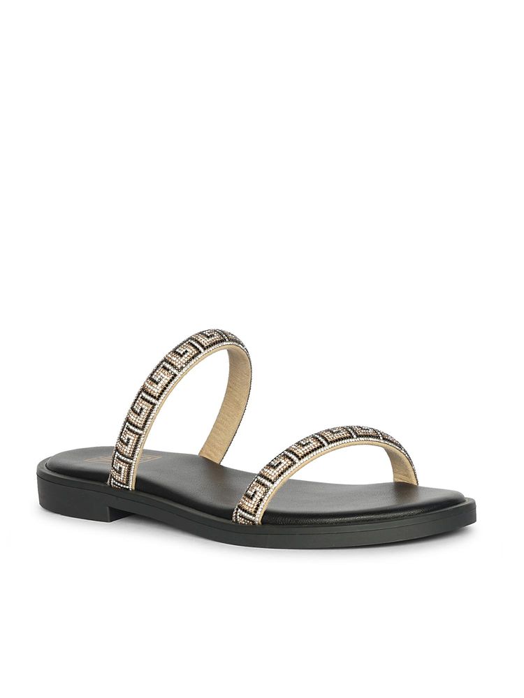 Saint G x Viviblu Black Flats for Women-image-48