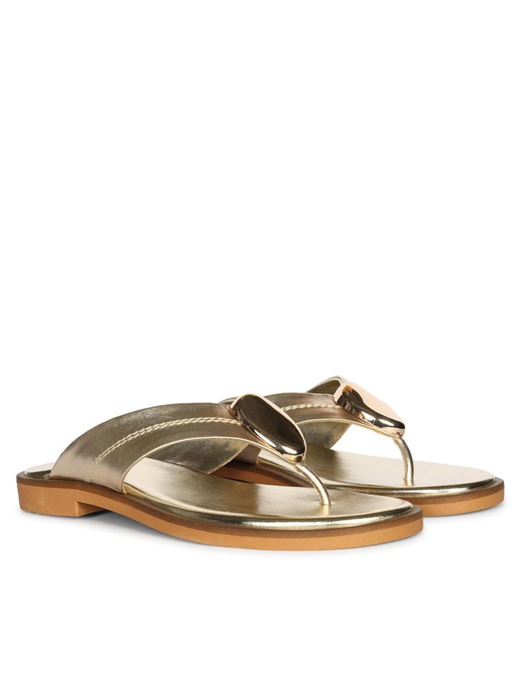 Saint G x Viviblu Gold Block Heels for Women-picture-1