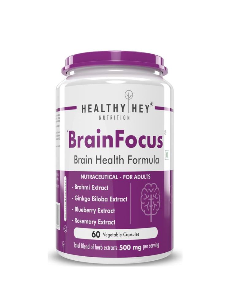 HealthyHey Nutrition Brainfocus - Natural Brain Health Formula - Veg Capsules-picture-27
