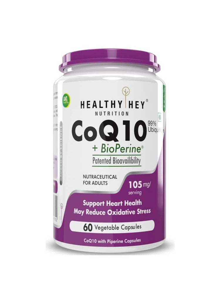 HealthyHey Nutrition CoQ10-105mg - Veg Capsules