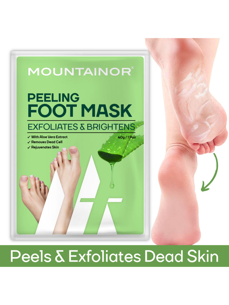 Mountainor Peeling & Exfoliating Foot Mask For Baby Soft Feet Removes & Heals, Dry & Cracked Skin