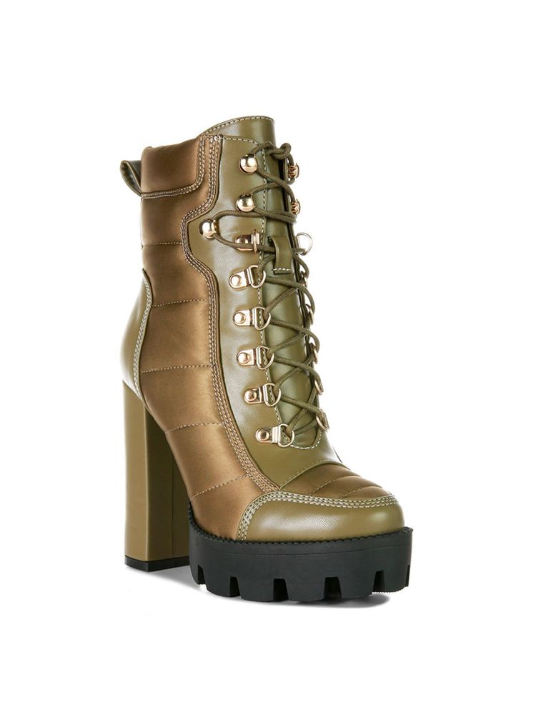 London Rag Quilted Khaki Boots-picture-18