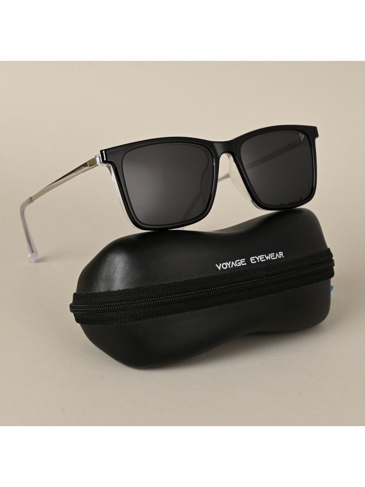 Voyage Transparent Wayfarer Clip-On Polarized Sunglasses for Men & Women - 2185PMG4666-picture-37
