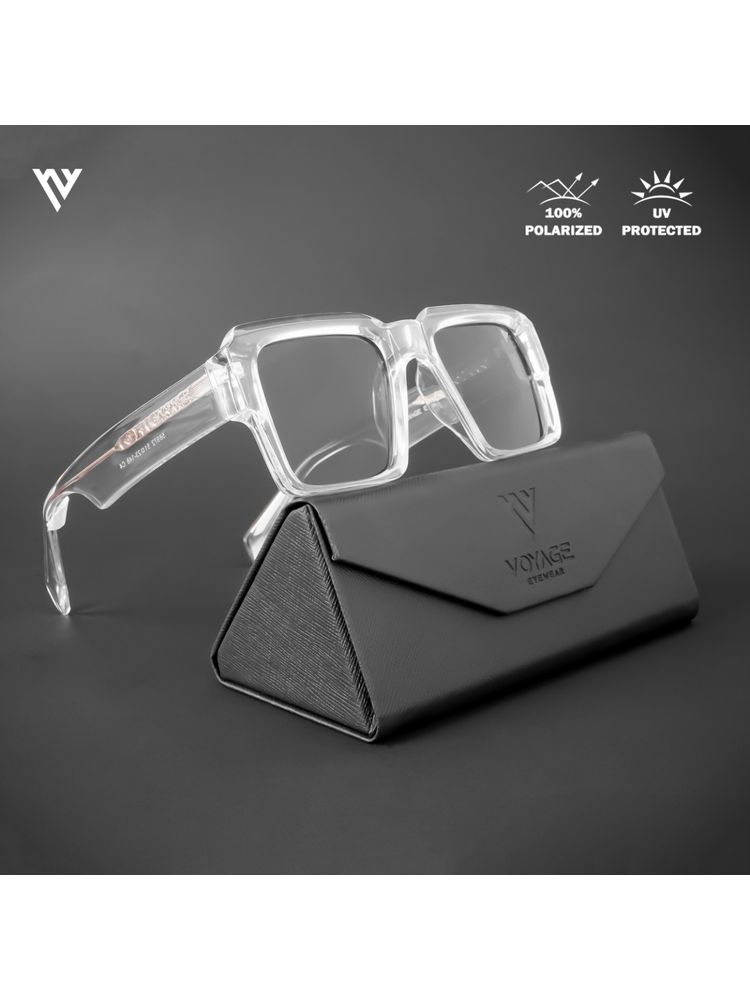Voyage Exclusive Transparent Polarized Wayfarer Sunglasses for Men & Women - 58972PMG4752-picture-13