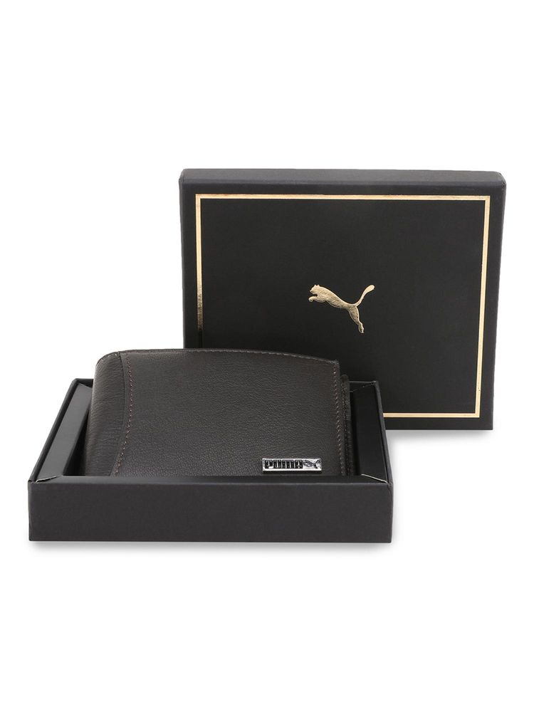 Puma Men Leather Core Bi-Fold Wallet