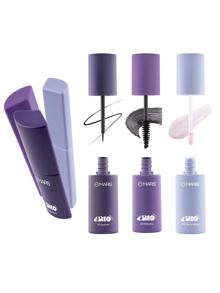 MARS Trio Treat, 3-In-1 Eye Makeup Kit With Eyeliner, Mascara & Eyeshadow