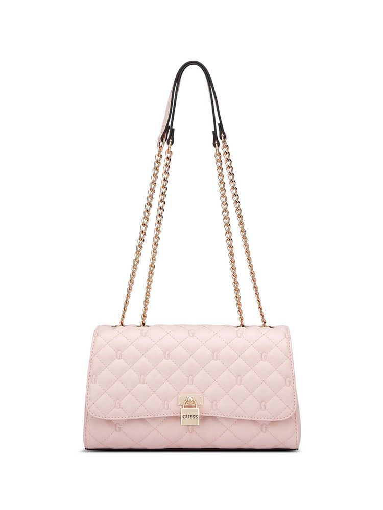 guess fashion Guess Women Pink Quilted Ramona Shoulder Bag-picture-14
