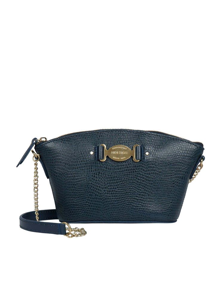 Hidesign Women Blue Genuine Leather Sling Bag-picture-22