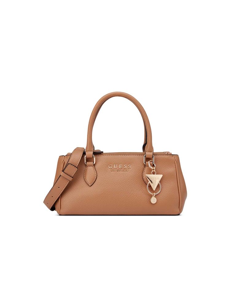 Guess Women Tan Solid Claudia Handbag with Detachable Strap-image-26