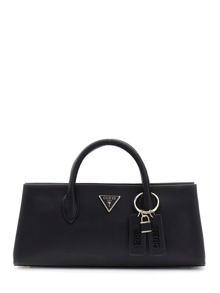 Guess Women Black Solid Noelle Girlfriend Handbag-image-14