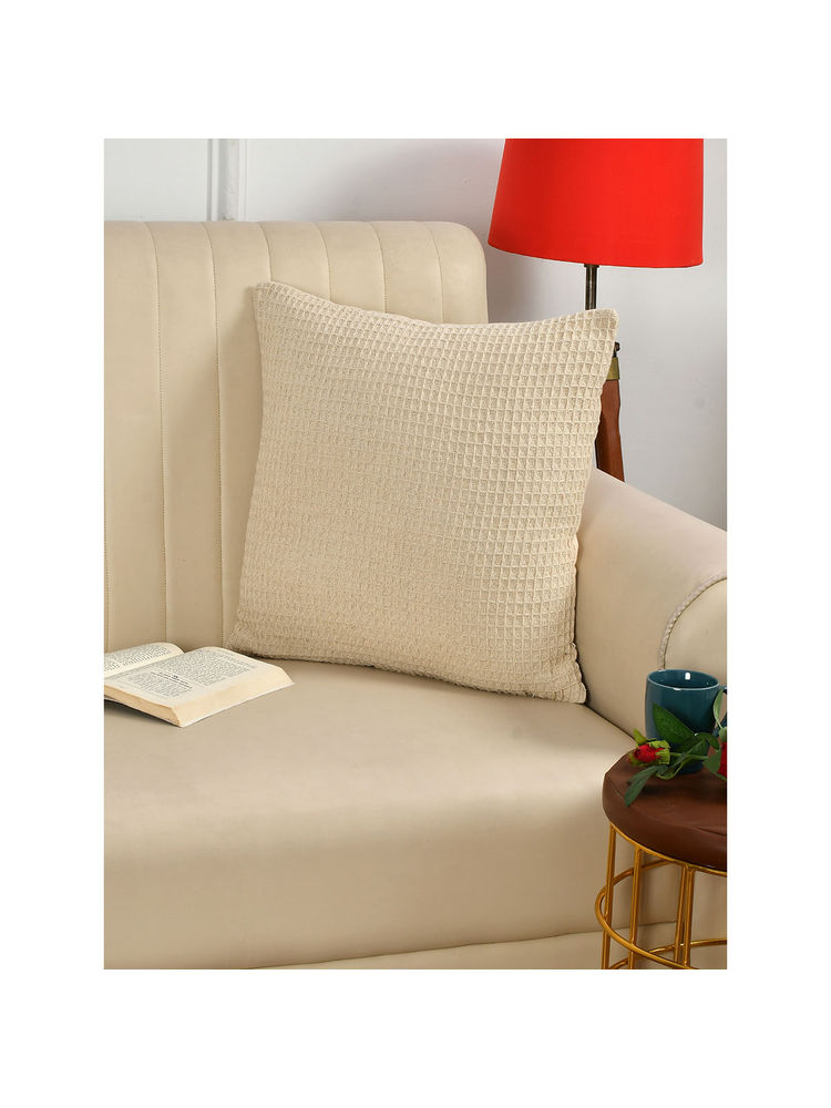 Sashaa World Waffle Cushion Cover Ivory-image-49