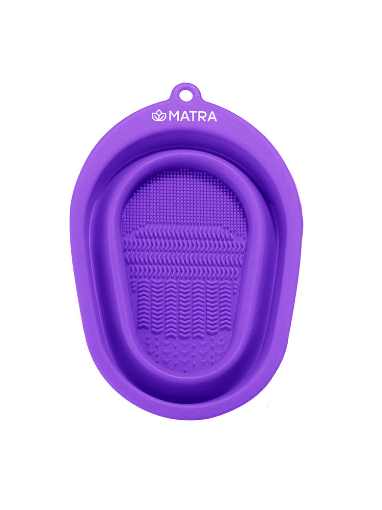 Matra Foldable Silicone Makeup Brush Cleaner Bowl Pad Cosmetic Brush Cleaning Mat Tub-picture-26